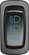 Load image into Gallery viewer, Moose Offroad Headlight Switch - Blue HDL-CAR-B fits Polaris - Main Product View