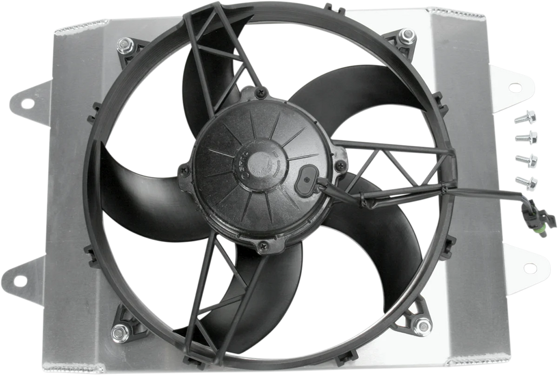 Moose Offroad Hi-Performance Cooling Fan - 1340 CFM - Polaris Z4020 - Side View