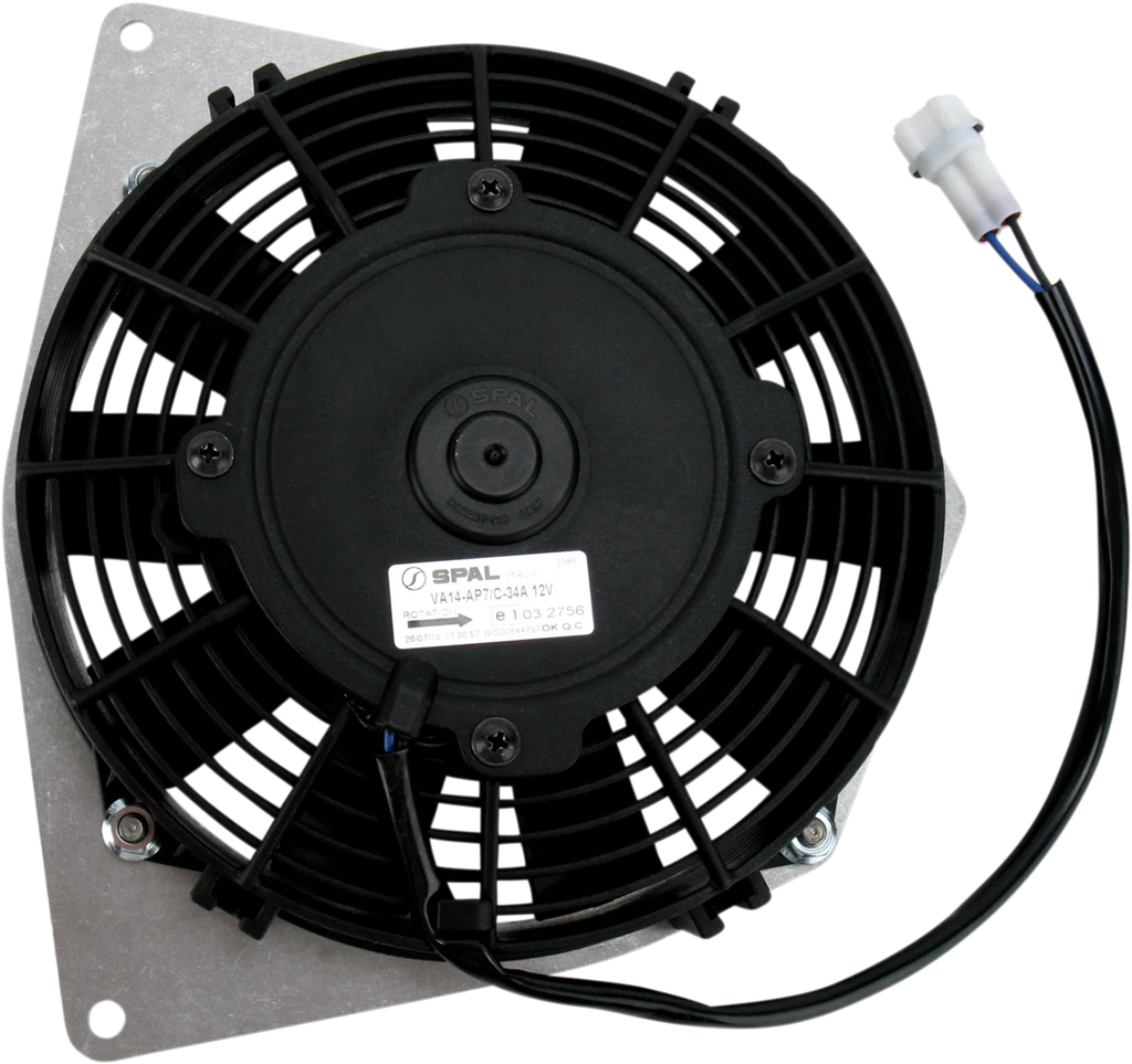 Moose Offroad Hi-Performance Cooling Fan - 440 CFM - Yamaha Z2012 - Side View