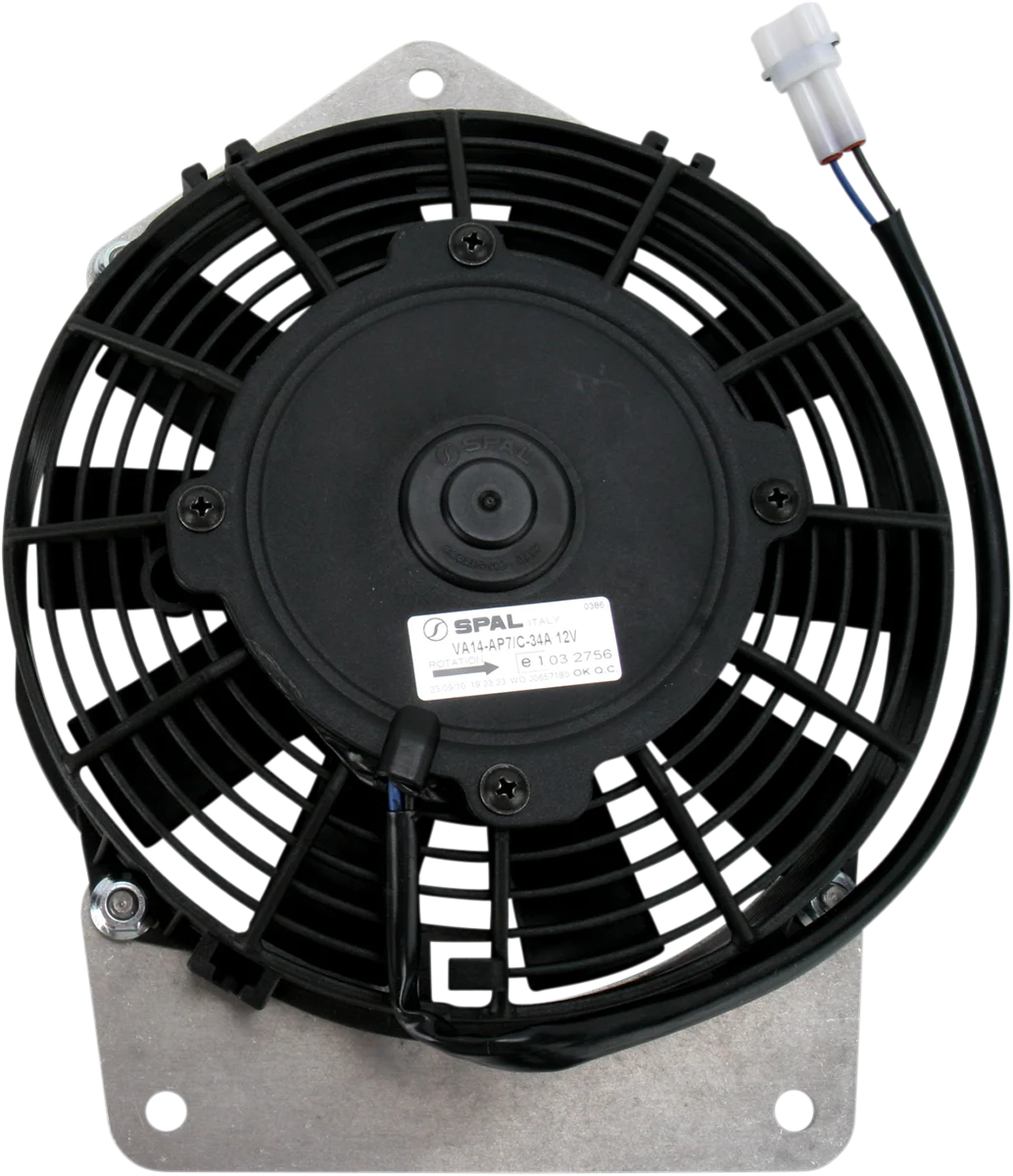 Moose Offroad Hi-Performance Cooling Fan - 440 CFM - Z2008 fits Yamaha - Side View