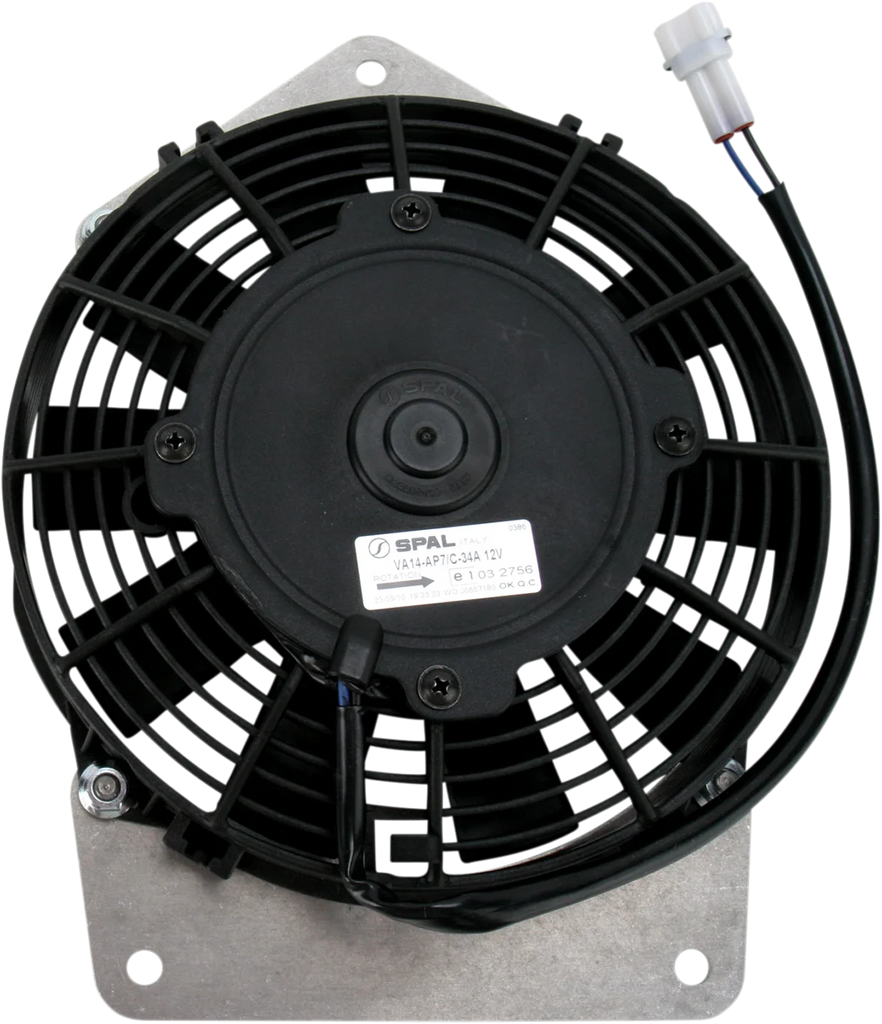 Moose Offroad Hi-Performance Cooling Fan - 440 CFM - Z2008 fits Yamaha - Side View