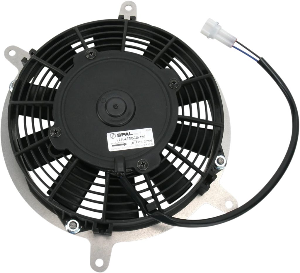 Moose Offroad Hi-Performance Cooling Fan - 440 CFM - Z2016 fits Yamaha - Side View