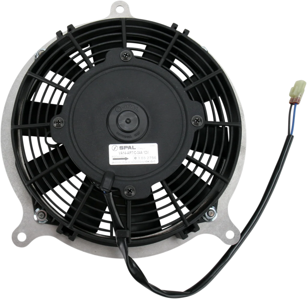 Moose Offroad Hi-Performance Cooling Fan - 440 CFM - Z5000 fits Kawasaki - Side View