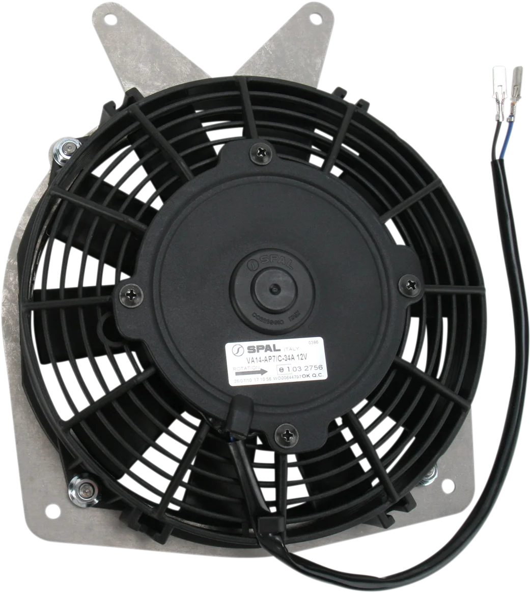 Moose Offroad Hi-Performance Cooling Fan - 440 CFM - Z5008 fits Kawasaki / Suzuki - Side View