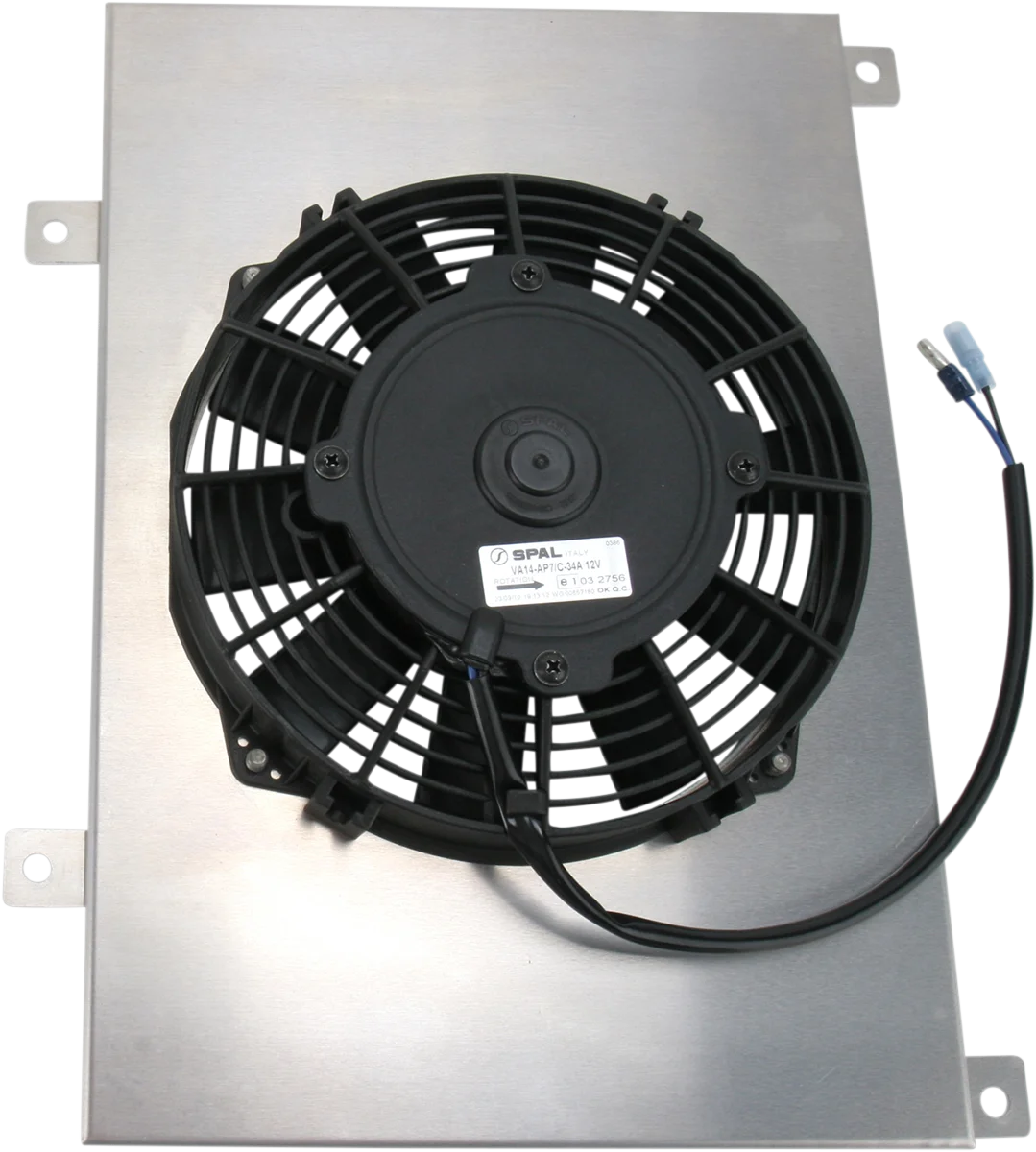 Moose Offroad Hi-Performance Cooling Fan - 600 CFM - Kawasaki Z5020 - Side View