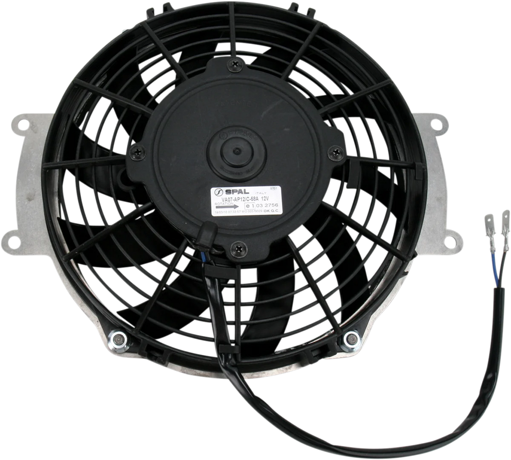 Moose Offroad Hi-Performance Cooling Fan - 600 CFM - Z5012 fits Kawasaki - Side View