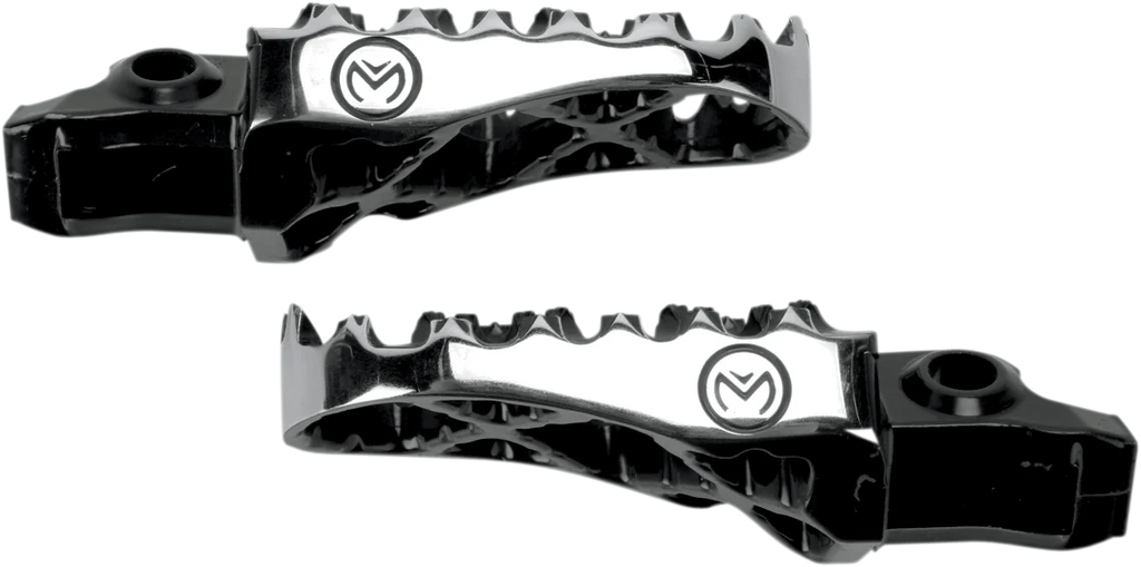 Moose Offroad Hybrid Foot Pegs - 1/2" Offset - STCR-5B fits Honda - Side View