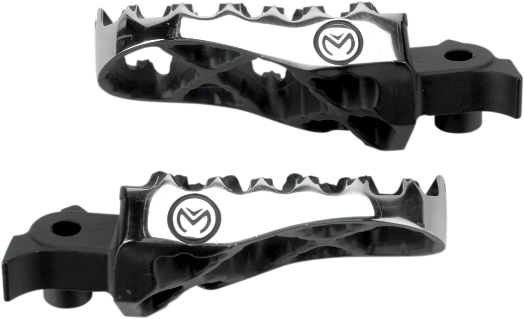 Moose Offroad Hybrid Foot Pegs - 1/2" Offset - STCRF-5BX fits Honda / Kawasaki - Side View