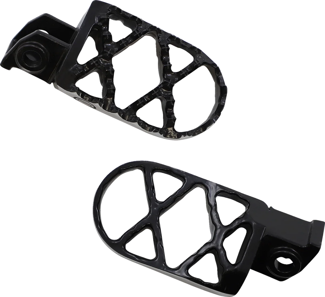 Moose Offroad Hybrid Foot Pegs - 1/2" Offset - STKXM-5B fits Kawasaki / Suzuki - Side View
