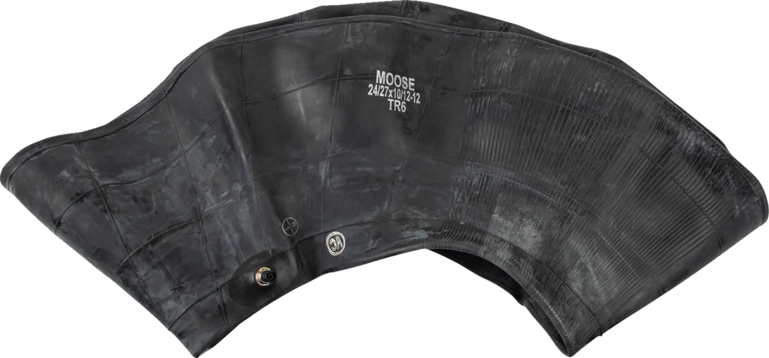 Moose Offroad Inner Tube - Heavy Duty - 12" - TR-6 - Center Metal Valve W99-6164 - Side View