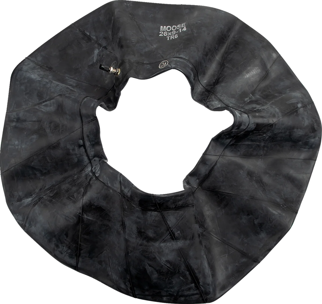 Moose Offroad Inner Tube - Heavy Duty - 14" - TR-6 - Center Metal Valve W99-6165CMV - Side View