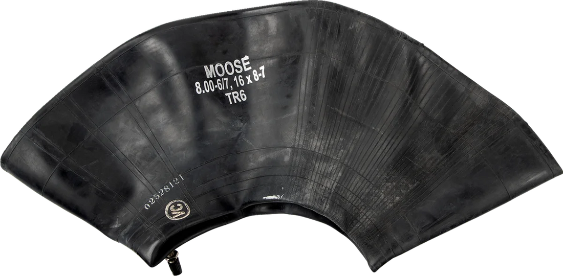 Moose Offroad Inner Tube - Heavy Duty - 6"/7" - TR-6 - Center Metal Valve W99-6153 - Side View