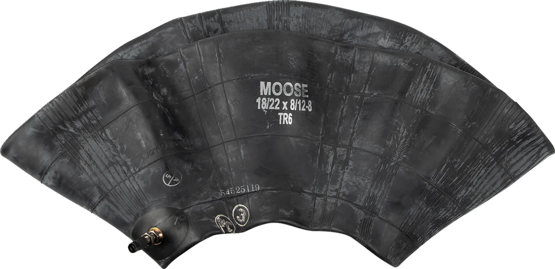 Moose Offroad Inner Tube - Heavy Duty - 8" - TR-6 - Center Metal Valve 99-6149 - Side View