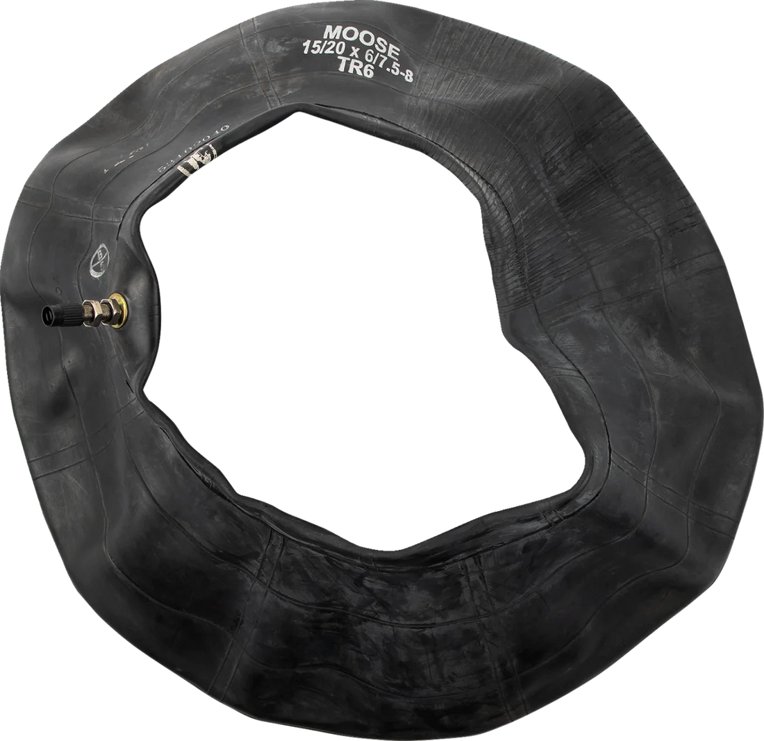 Moose Offroad Inner Tube - Heavy Duty - 8" - TR-6 - Center Metal Valve W99-6155 - Side View