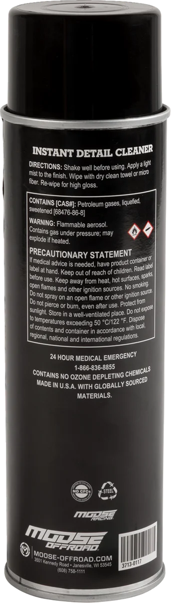 Moose Offroad Instant Detailer - 13.75 oz. net wt. - Aerosol MADI241216 - Side View