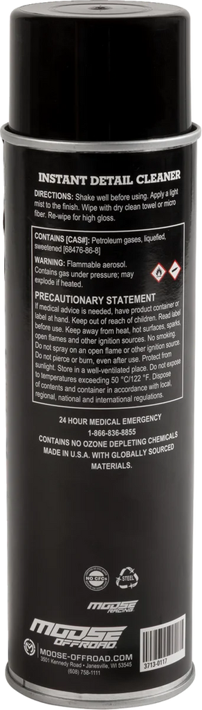 Moose Offroad Instant Detailer - 13.75 oz. net wt. - Aerosol MADI241216 - Side View