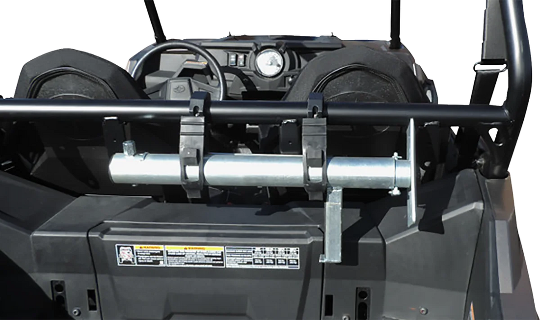 Moose Offroad Jack with Crank Handle - Extended Height - with Bed Mount - Universal U-5100-R fits Polaris - Side View