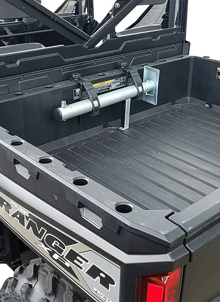 Moose Offroad Jack with Crank Handle - Extended Height - with Bed Mount - Universal U-5100-R fits Polaris - Installation View