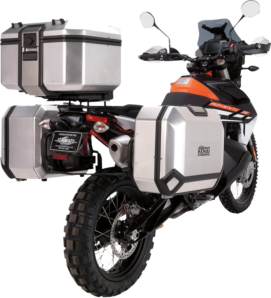 Moose Offroad Kenai Case 36 - Right - Silver D0TR36100RKM - Back View