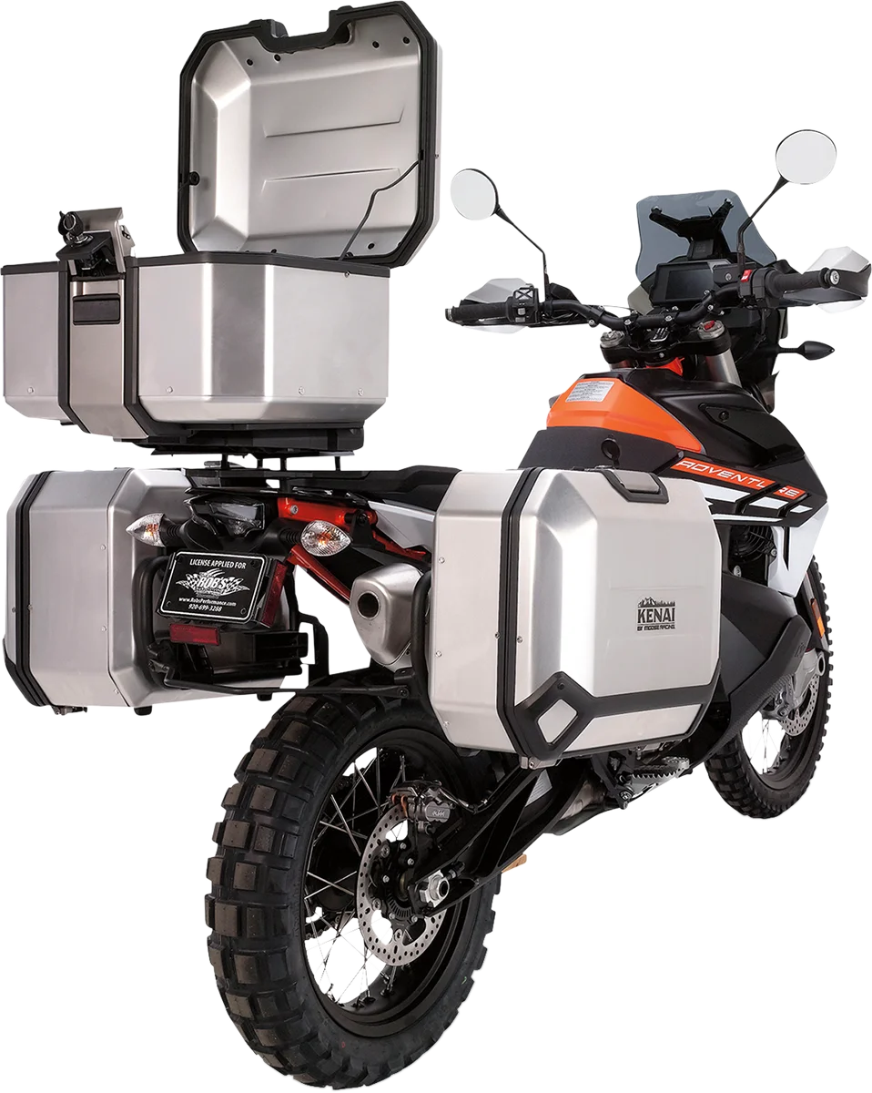 Moose Offroad Kenai Case 36 - Right - Silver D0TR36100RKM - Installation View