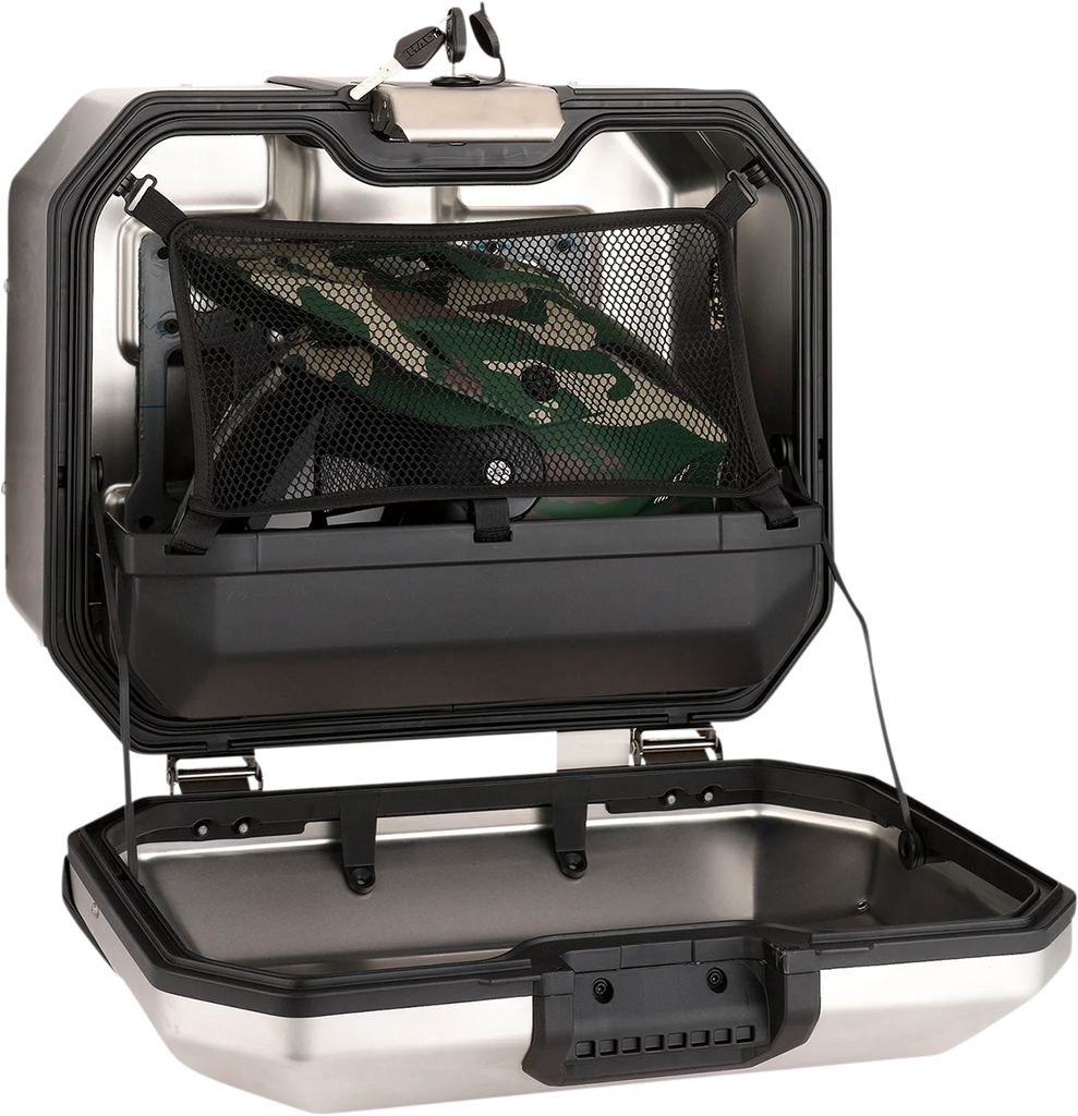 Moose Offroad Kenai Case - 47 liter - Left - Silver D0TR47100LKM - Side View