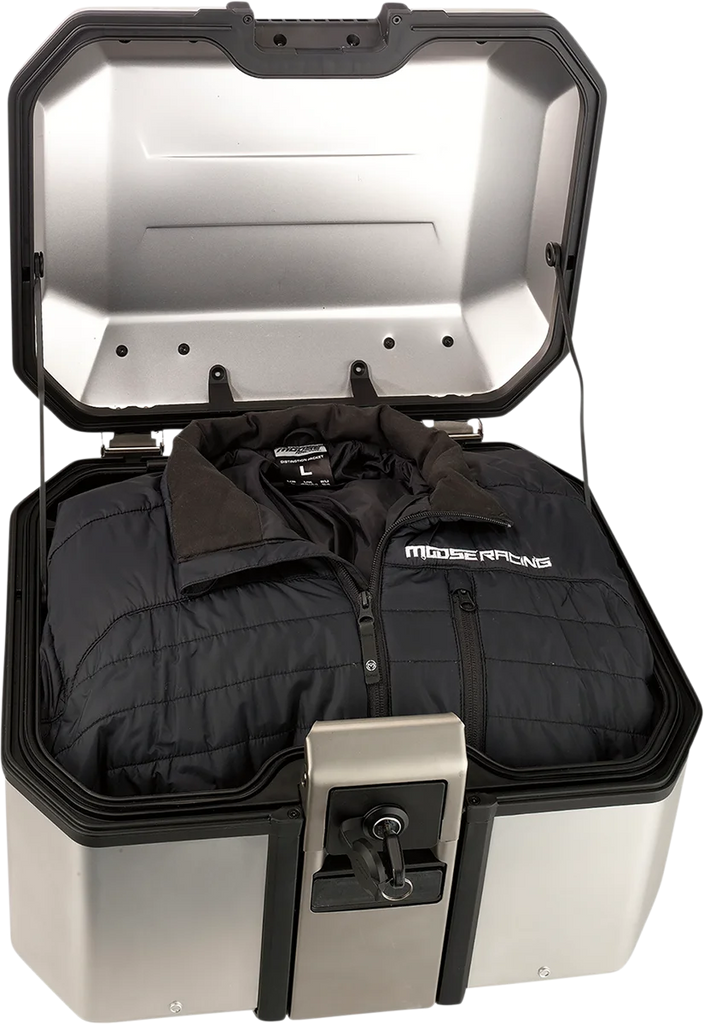 Moose Offroad Kenai Top Case - 37 Liter - Silver D0TR37100KM - Installation View