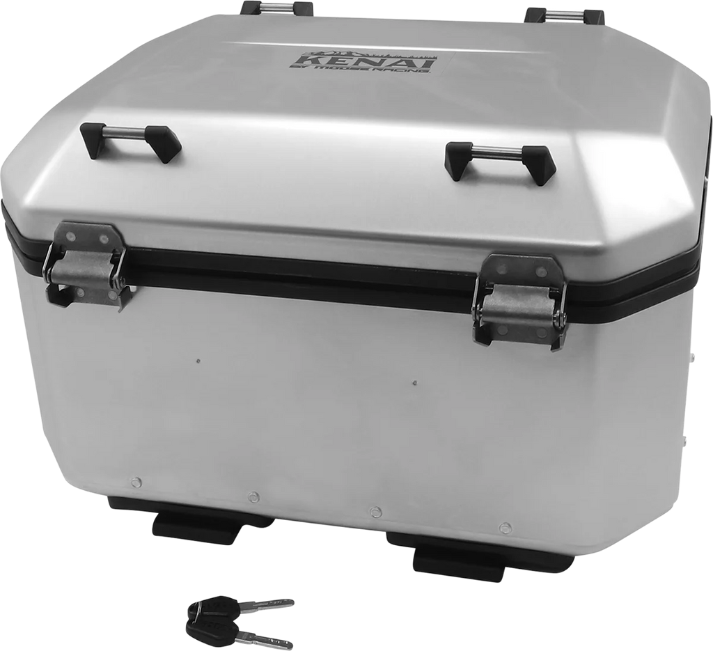 Moose Offroad Kenai Top Case - 48 liter - Silver D0TR48100KM - Side View