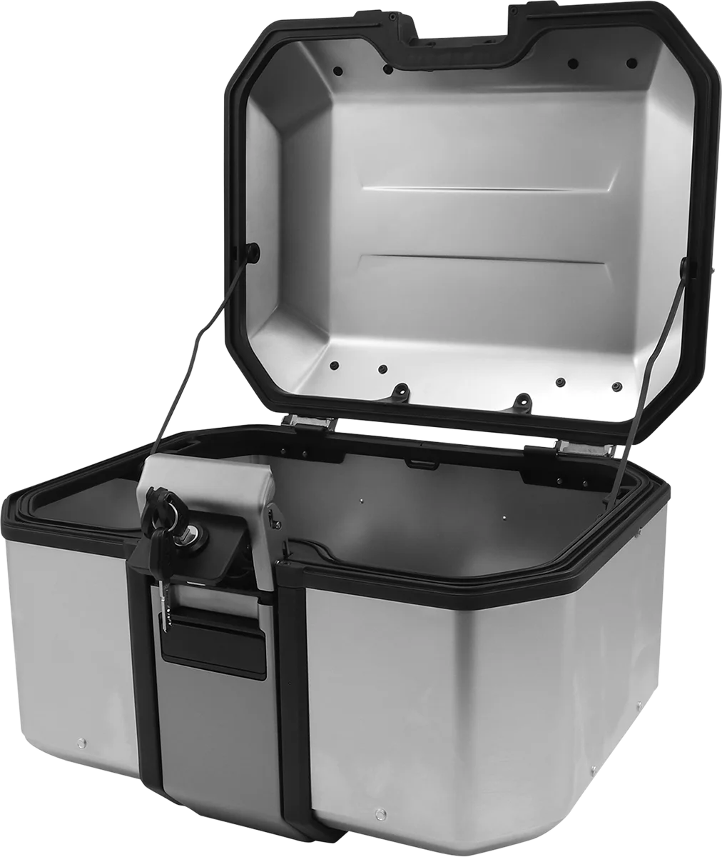 Moose Offroad Kenai Top Case - 48 liter - Silver D0TR48100KM - Back View