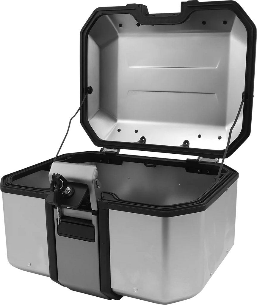Moose Offroad Kenai Top Case - 48 liter - Silver D0TR48100KM - Back View