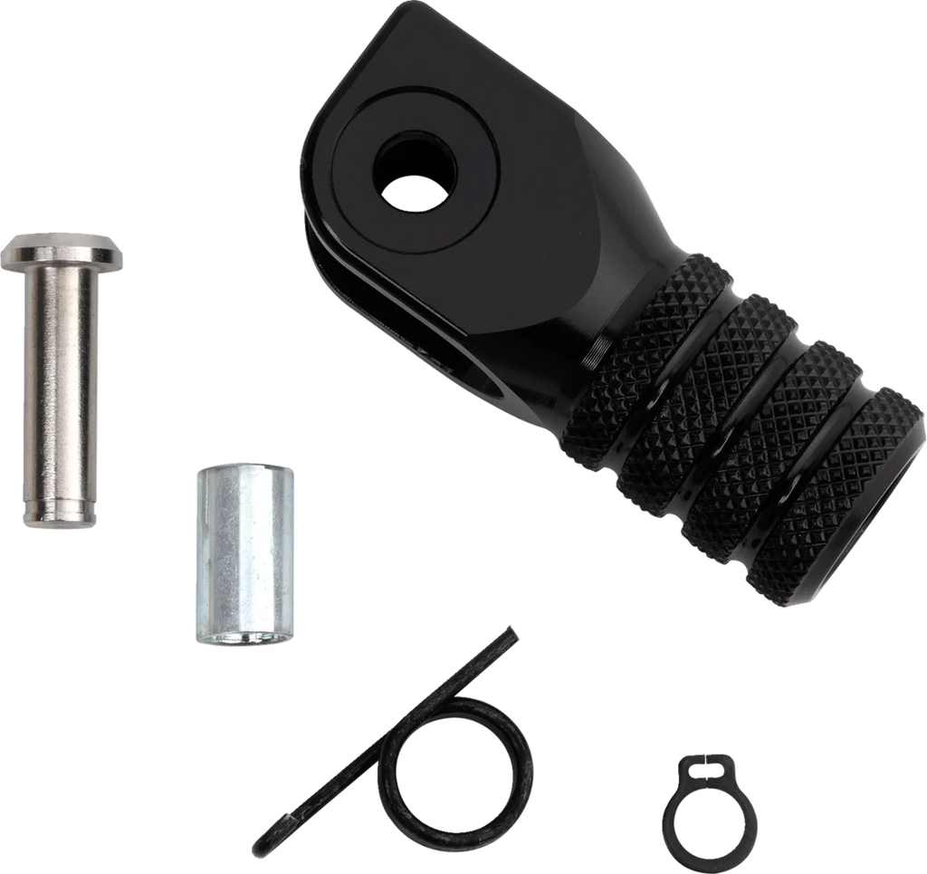 Moose Offroad Knurled Shift Lever Tip - 0 mm - Black 81-0000-02-60 - Main Product View