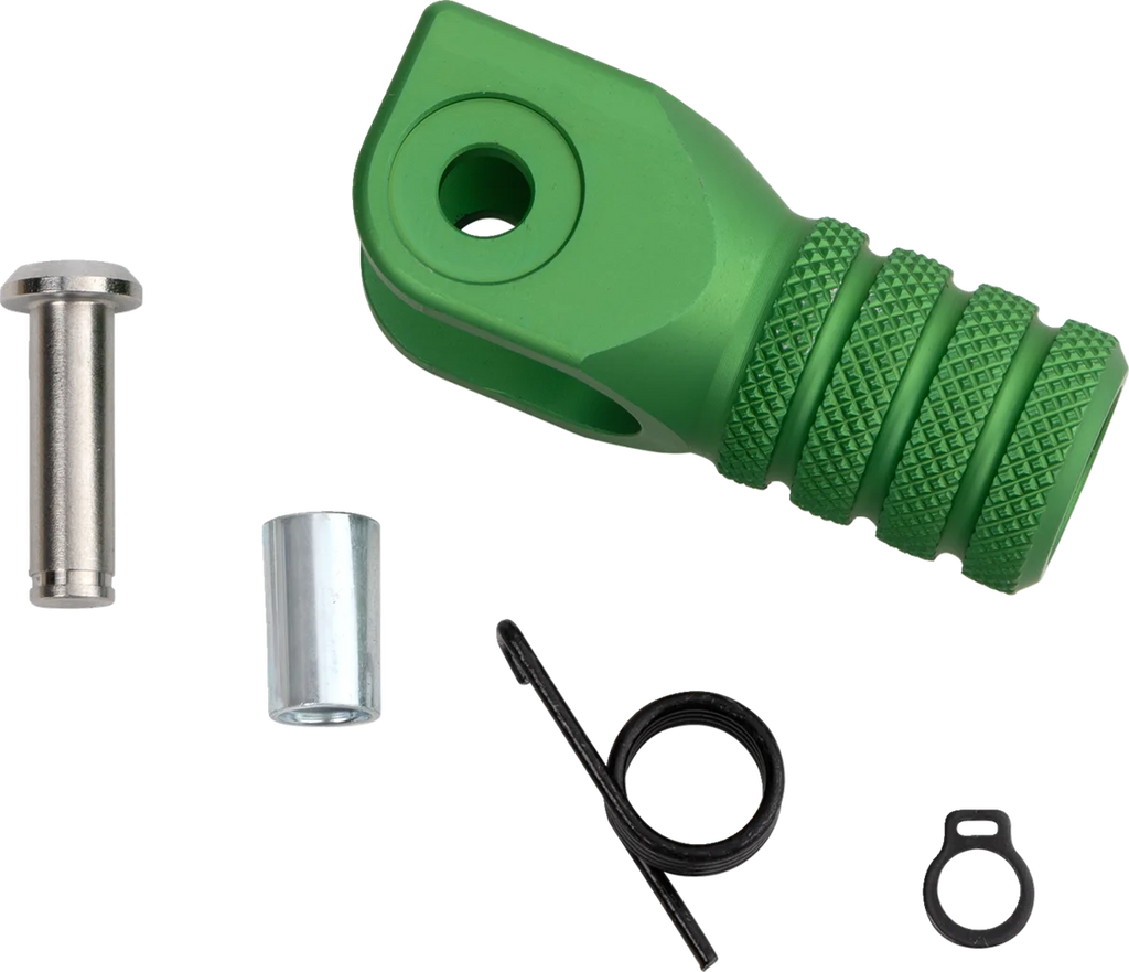 Moose Offroad Knurled Shift Lever Tip - 0 mm - Green 81-0000-02-30 - Main Product View