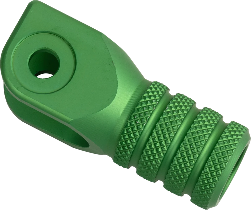 Moose Offroad Knurled Shift Lever Tip - 0 mm - Green 81-0000-02-30 - Side View