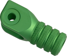 Load image into Gallery viewer, Moose Offroad Knurled Shift Lever Tip - 0 mm - Green 81-0000-02-30 - Side View