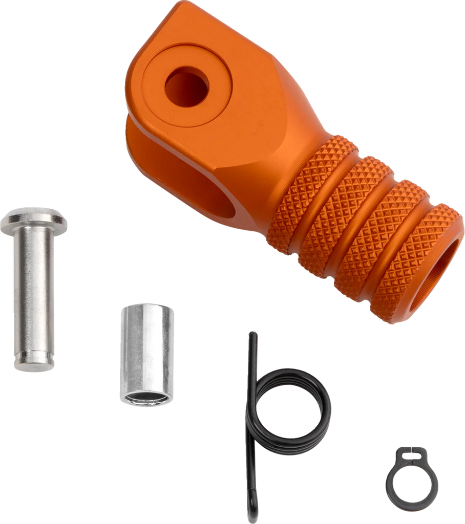 Moose Offroad Knurled Shift Lever Tip - 0 mm - Orange 81-0000-02-40 - Main Product View
