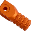 Load image into Gallery viewer, Moose Offroad Knurled Shift Lever Tip - 0 mm - Orange 81-0000-02-40 - Side View