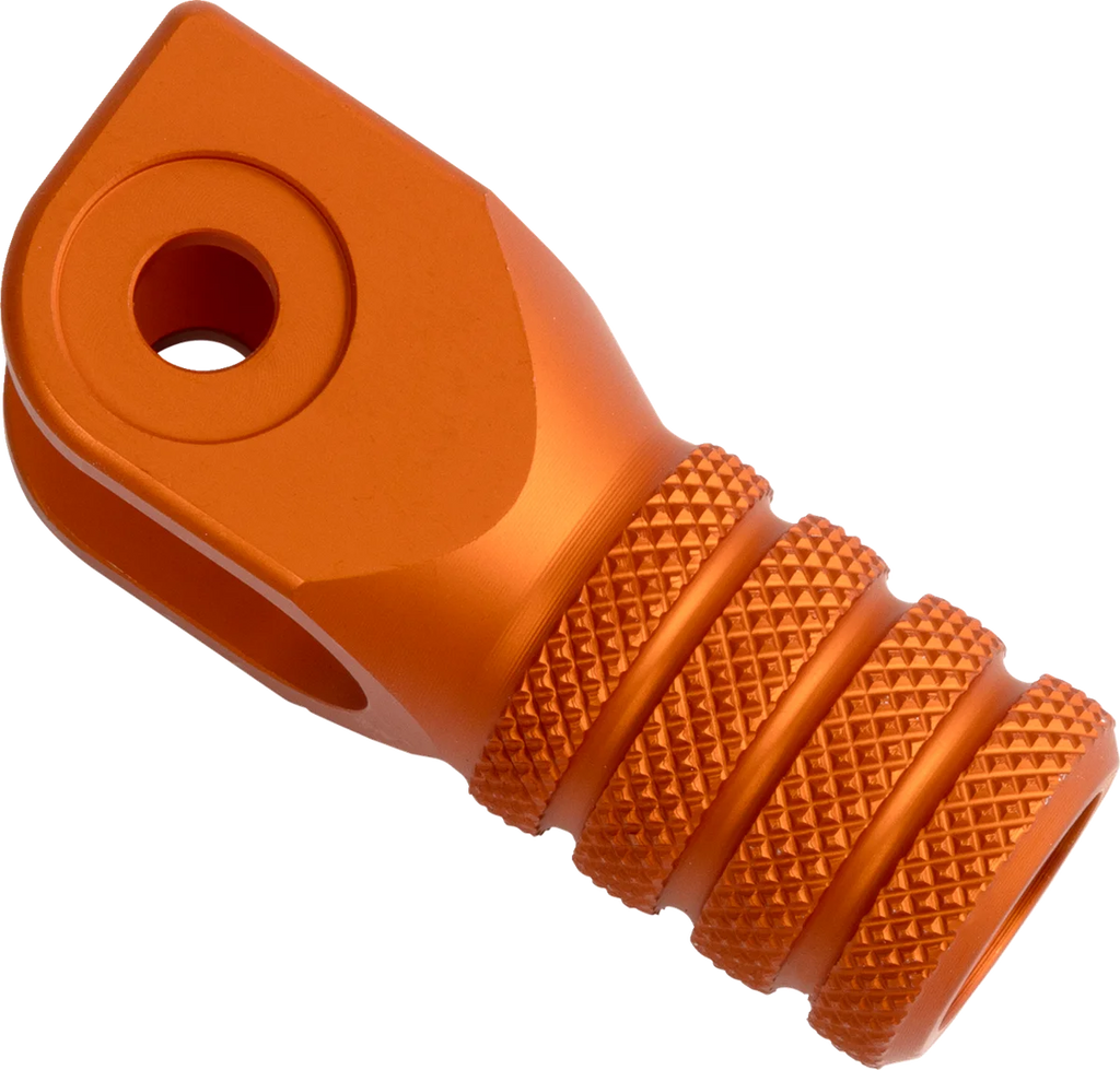 Moose Offroad Knurled Shift Lever Tip - 0 mm - Orange 81-0000-02-40 - Side View