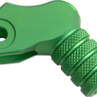 Load image into Gallery viewer, Moose Offroad Knurled Shift Lever Tip - 20 mm - Green 81-0000-10-30 - Side View