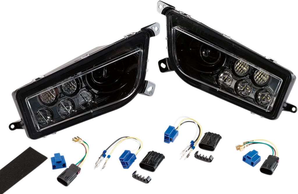 Moose Offroad LED Headlight - Black 100-3356-PU fits Polaris RZR 900 / RZR 1000 - Main Product View
