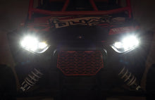 Load image into Gallery viewer, Moose Offroad LED Headlight - Black 100-3356-PU fits Polaris RZR 900 / RZR 1000 - Installation View