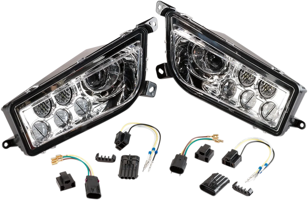 Moose Offroad LED Headlight - Clear 100-3352-PU fits Polaris RZR 900 / RZR 1000 - Main Product View