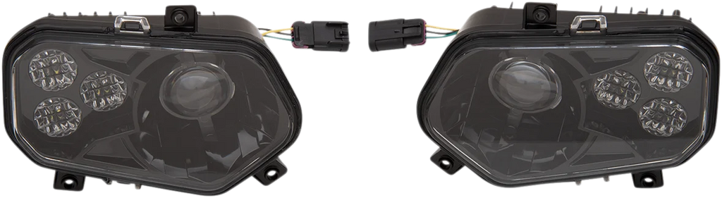 Moose Offroad LED Headlight - RZR800/900 - Black 100-3355-PU - Main Product View