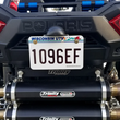 Load image into Gallery viewer, Moose Offroad LED License Plate Bracket - Black LP-L75CBM - Back View