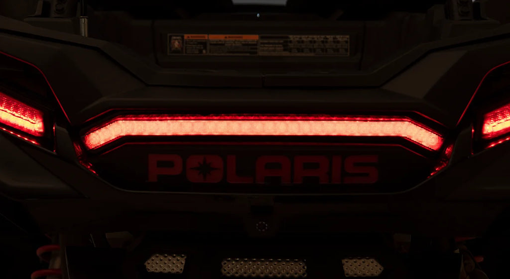 Moose Offroad LED Middle Taillight - Black 100-3392-PU fits Polaris - Side View
