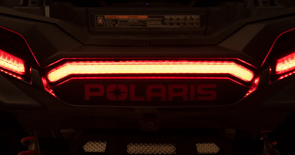 Moose Offroad LED Middle Taillight - Black 100-3392-PU fits Polaris - Installation View