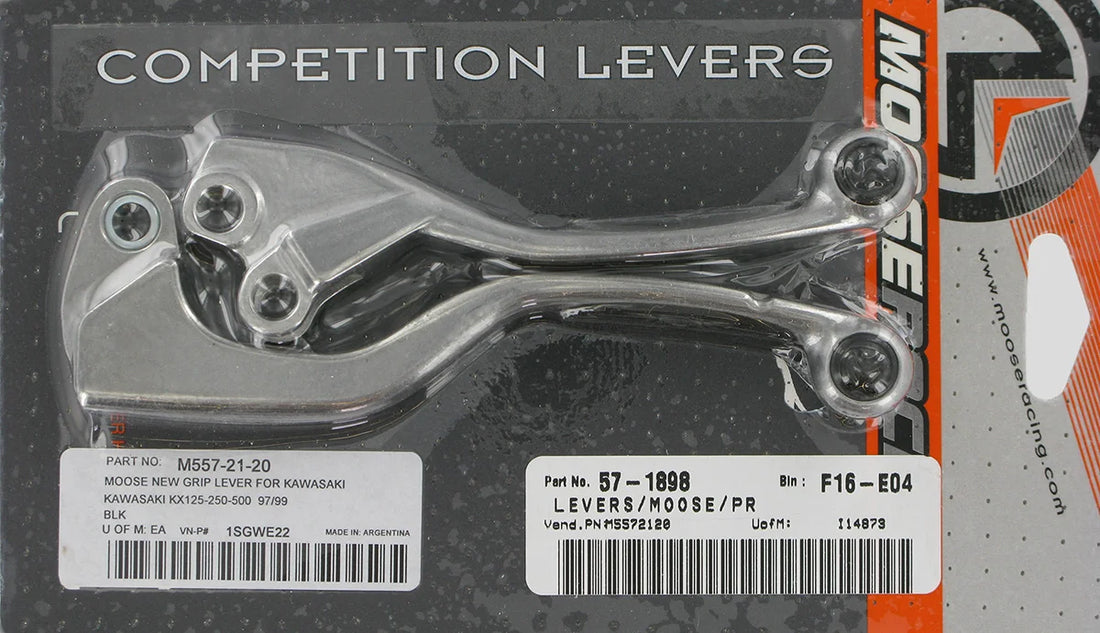 Moose Offroad Lever Set - Competition - Black 1SGWE22 - Side View