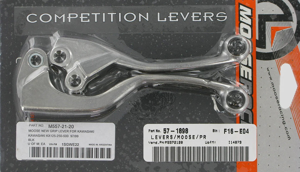 Moose Offroad Lever Set - Competition - Black 1SGWE22 - Side View