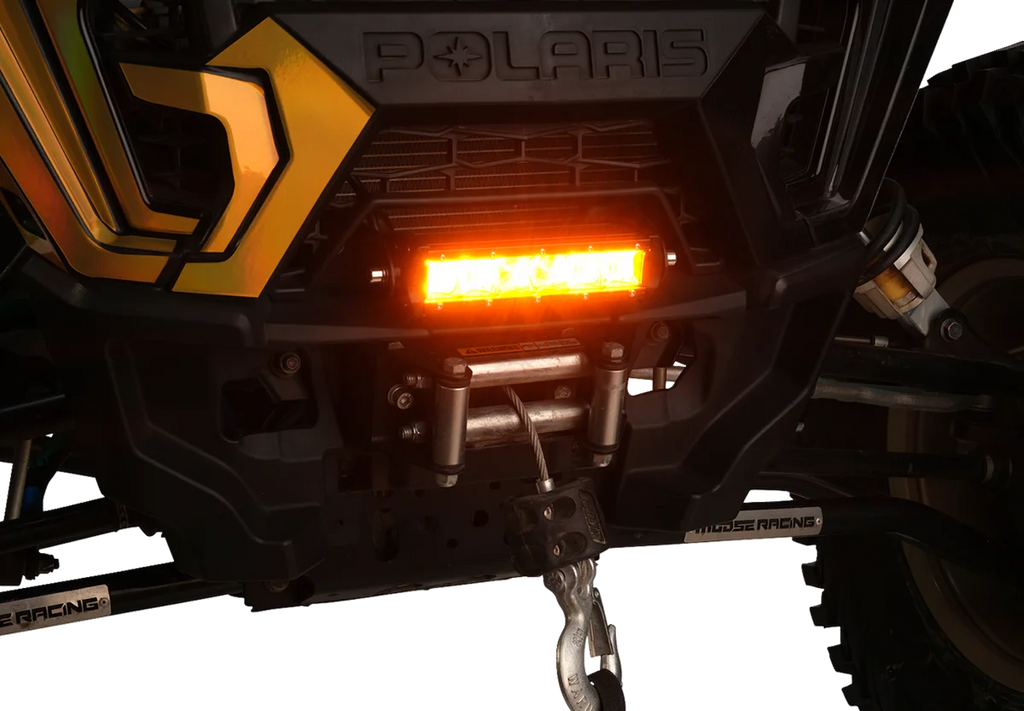 Moose Offroad Light Bar - LED - 8" - Amber MSE-LB8A - Back View