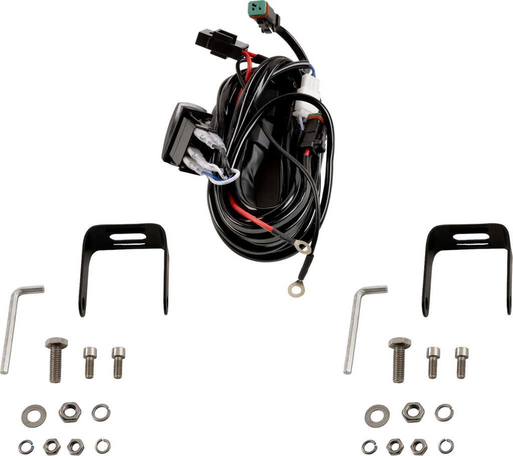 Moose Offroad Light Pods - LED - 3" - Amber MSE-LPKITA - Side View