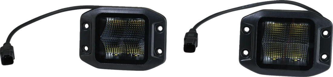 Moose Offroad Light Pods - LED - Flush Mount MSE-LPKITF - Side View