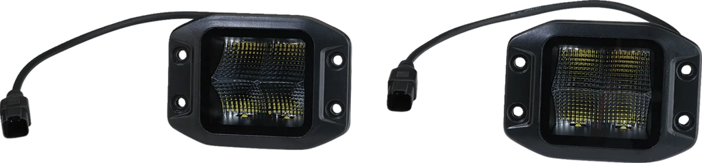 Moose Offroad Light Pods - LED - Flush Mount MSE-LPKITF - Side View
